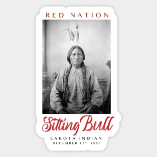 Red Nation Sitting Bull Sticker